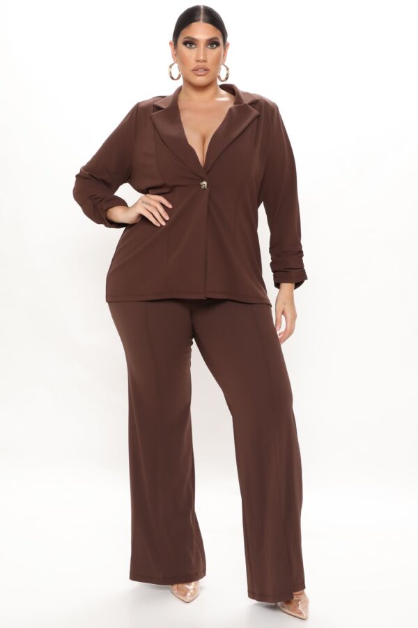 Chocolate Wide-Leg Dress