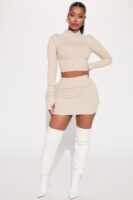 Skirt in Beige 92% polyester