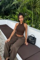 Sweater in Chocolate 74% acrylic