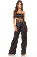 Satin Set in Black