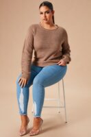 Ladies Kit Khaki Sweater