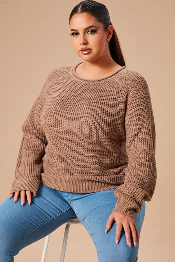 Ladies Kit Khaki Sweater
