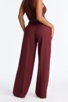 Wide-Leg Trousers in Wine