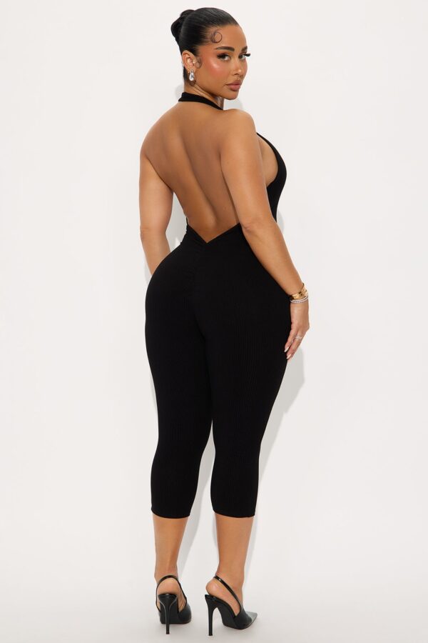 Jumpsuit with a v-neck