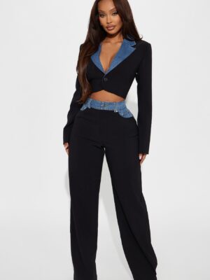 Black Jumpsuit with v-neck