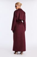 Coat in Burgundy 96% polyester