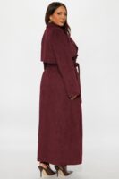Coat in Burgundy 96% polyester