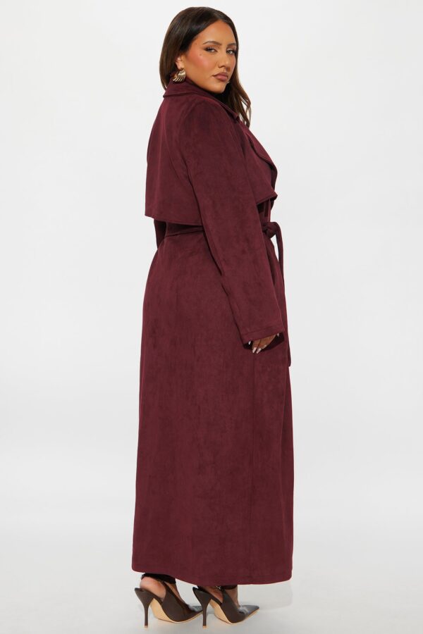 Coat in Burgundy 96% polyester