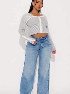 Ladies Kit Gray Cardigan