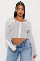 Ladies Kit Gray Cardigan
