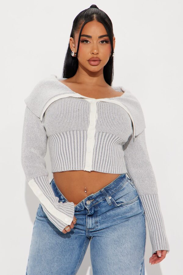 Ladies Kit Gray Cardigan