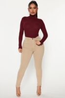 Burgundy Turtleneck Pullover