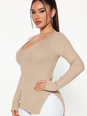 Ladies Kit Khaki Pullover