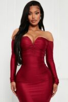 Wine Dress with maxi