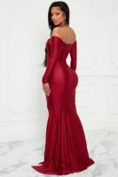 Wine Dress with maxi
