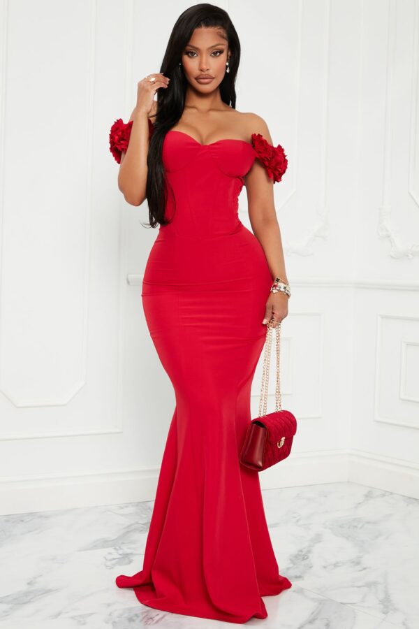 Red Dress with maxi