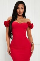 Red Dress with maxi