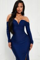 Dress in Navy 82% nylon