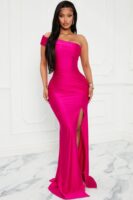 Dress with one shoulder
