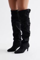 Essex Ruched Boots - Black