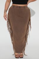 Skirt with a ribbed knit