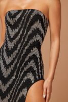 Esme Embellished Midi Dress - Black