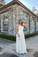 Cream Dress with pleated