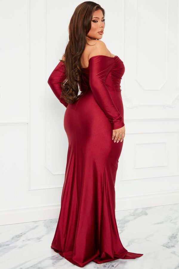 Wine Dress with maxi