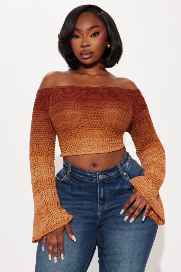 Cropped Top in Brown