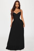Black Pleated Dress