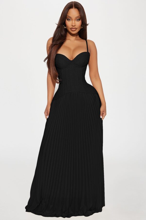 Black Pleated Dress