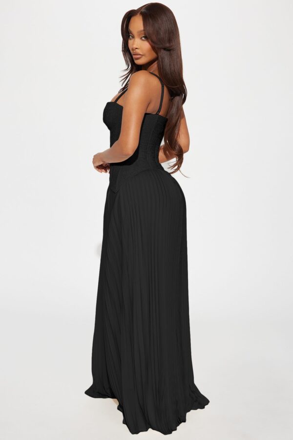 Black Pleated Dress