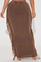 Skirt with a ribbed knit
