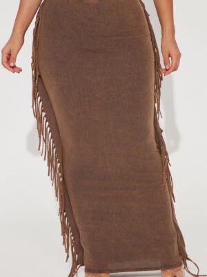 Skirt with a ribbed knit