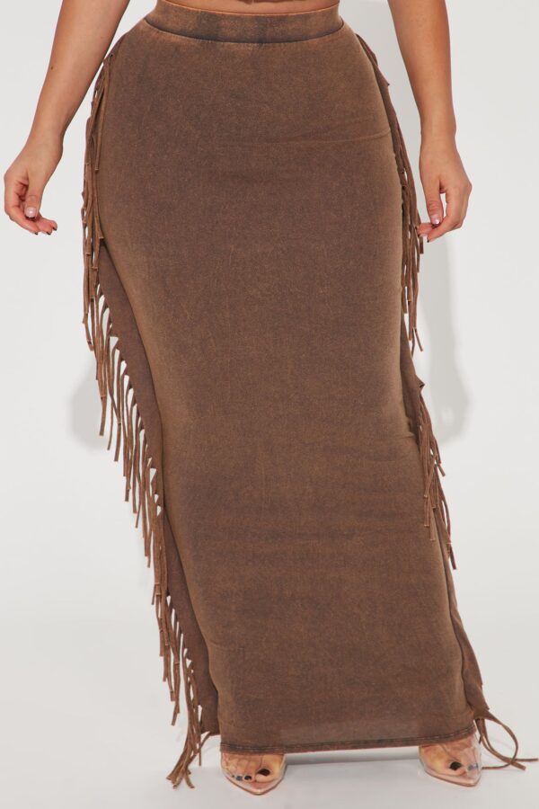 Skirt with a ribbed knit