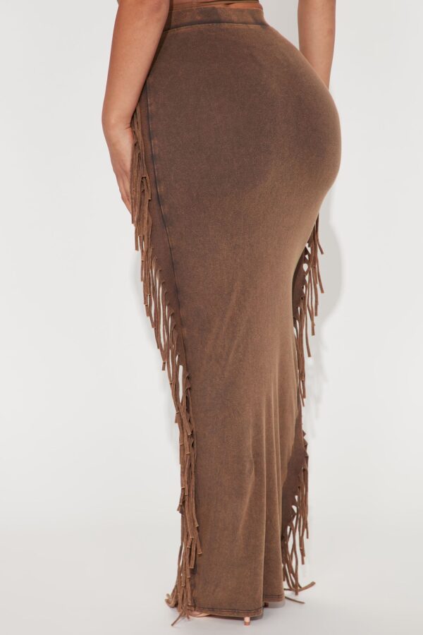 Skirt with a ribbed knit