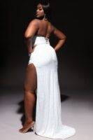White Dress with square neck