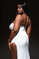 White Dress with square neck