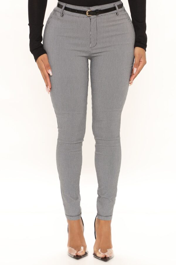 Pants in Black 74% rayon, 12% polyester, 11% nylon, and 3% spandex