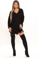 Sweatshirt in Black