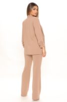 Taupe Wide-Leg Dress