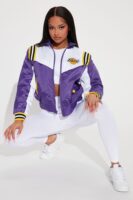 Purple Mock-Neck Jacket