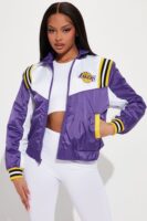 Purple Mock-Neck Jacket