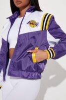 Purple Mock-Neck Jacket