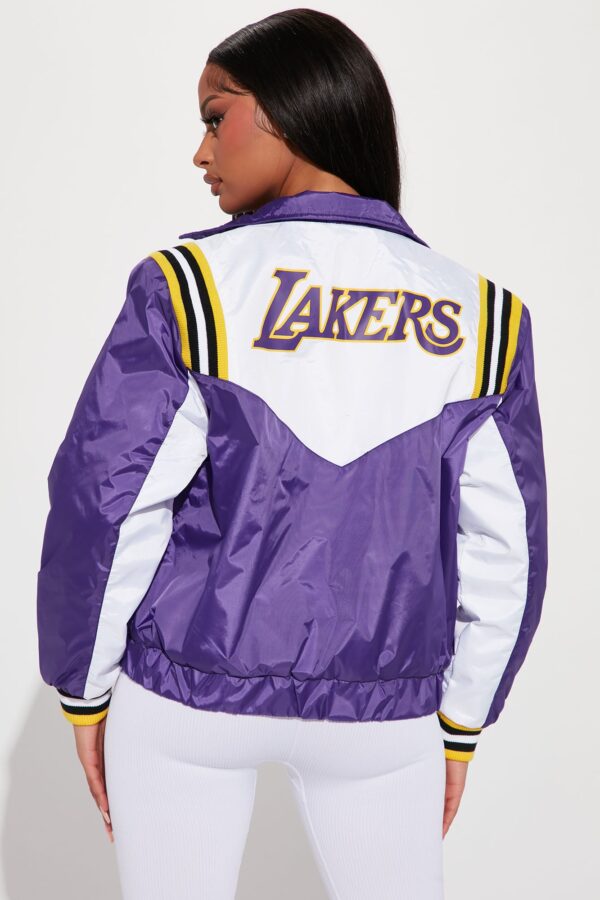 Purple Mock-Neck Jacket