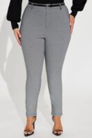 Pants in Black 74% rayon, 12% polyester, 11% nylon, and 3% spandex