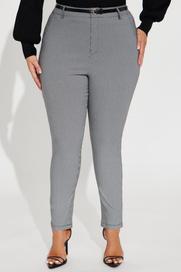 Pants in Black 74% rayon, 12% polyester, 11% nylon, and 3% spandex