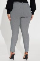 Pants in Black 74% rayon, 12% polyester, 11% nylon, and 3% spandex
