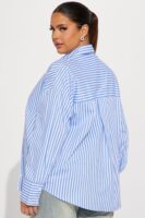 Shirt in White and Blue