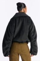 Coat with an oversized